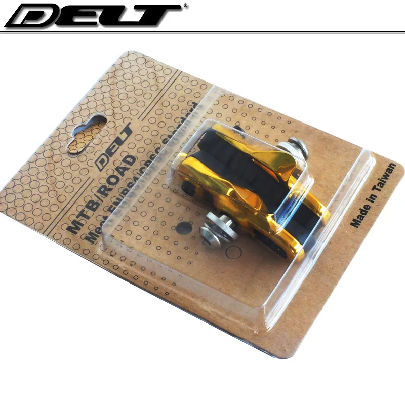 Gold CNC 1 пара MTB Горный Дорожный велосипед велосипедные тормоза обувь для SHIMANO 105 резьбовой пост 55 мм тормоза черный, синий, красный, серебристый, золотой - Цвет: Gold