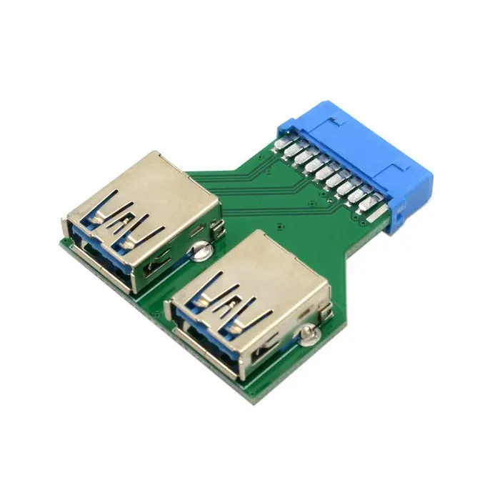 Двойной USB 3 0 тип А для материнской платы 20 контактный разъем|header wire|adapter socketheader pcb |