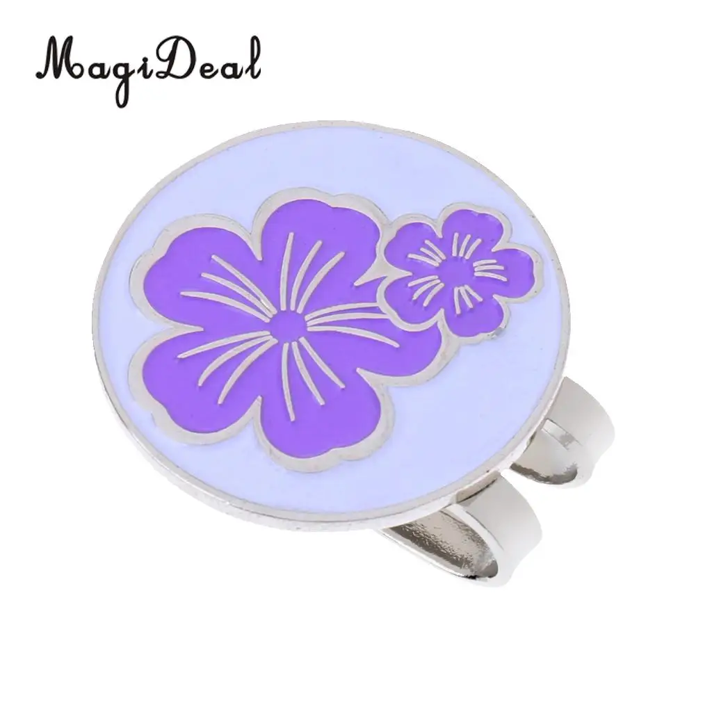 Магазин на открытом воздухе Спортивная кепка для гольфа с магнитным маркером шарика Дизайн цветов розовый/фиолетовый/синий Обучающие средства.