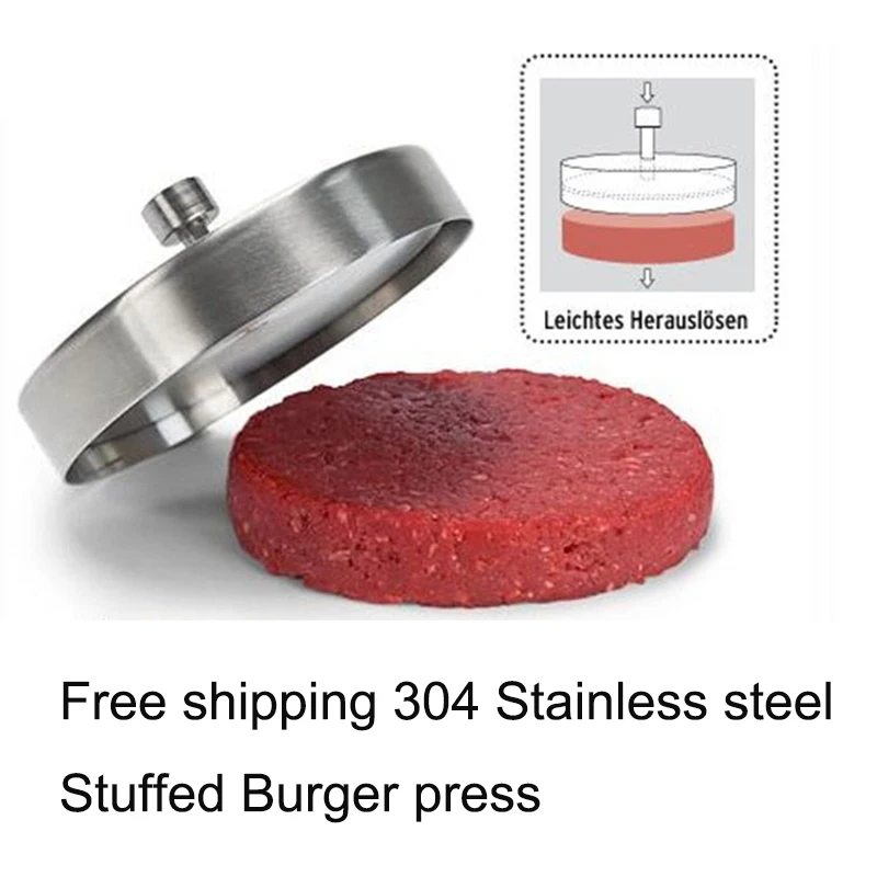 Лидер продаж пресс для гамбургеров из нержавеющей стали 3 75 дюйма ручная форма