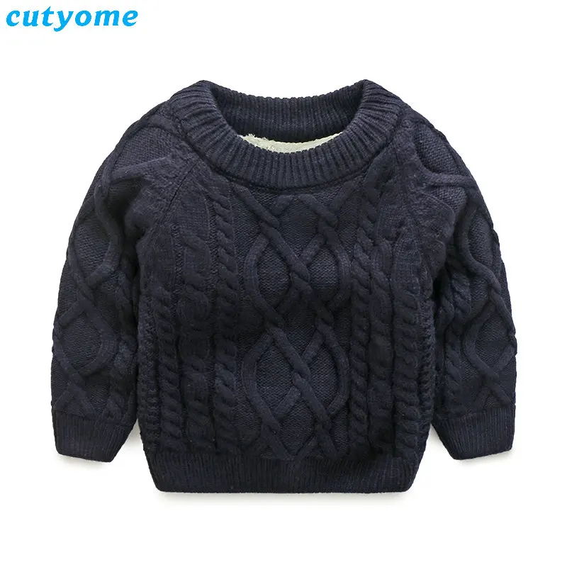 Дети Мальчики Свитера для девочек осенние теплые флисовые кардиганы Одежда