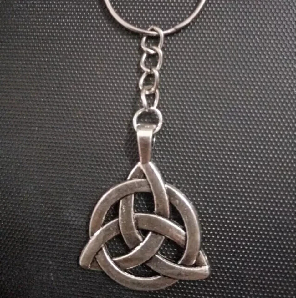 Брелок Triquetra D415 с узлом Троицы модный брелок 25 мм ювелирный подвеска в виде кольца