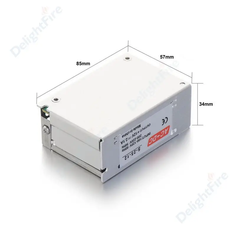 DC 12 V 2.1A 25 W импульсный источник питания 12 вольт трансформатор питания для Светодиодный регулятор линейного светильника CCTV камеры