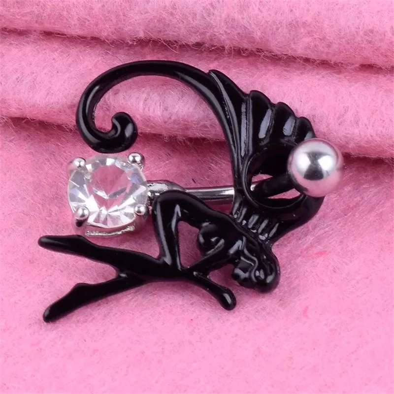 Женское кольцо для пупка из хирургической стали|piercing body jewelry|body jewelrynavel bars |