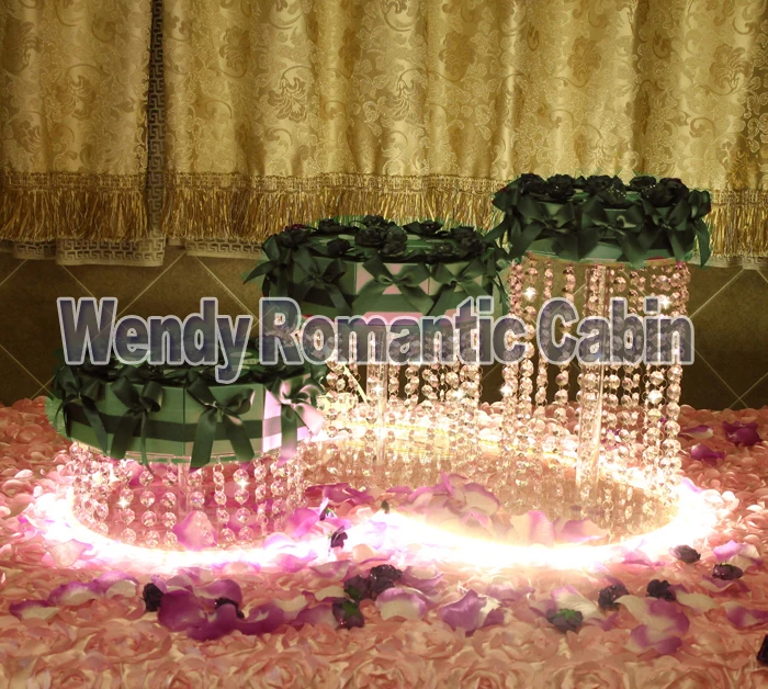 

3PCS Party Crystal Cake Stand -Wedding decoration-Wedding Centerpiece table centerpiece Birthday cake display rack