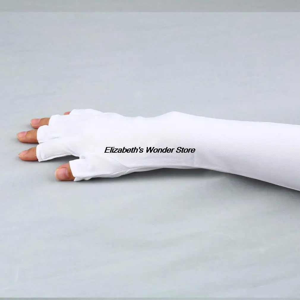 1 пара УФ гель для ногтей анти-ультрафиолетовые перчатки с открытым носком защиты