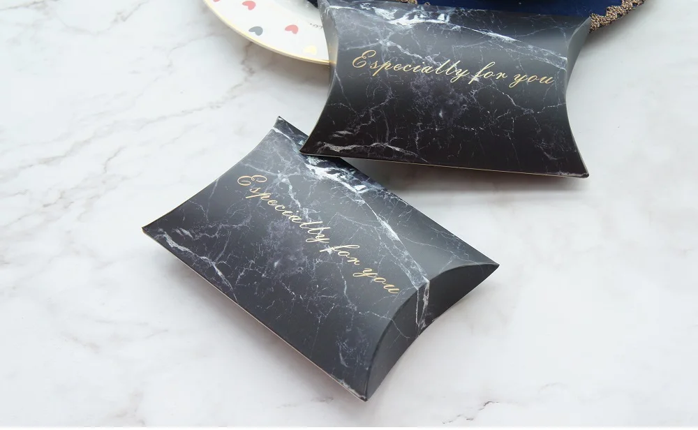 10pcs Black Marble Especially for You Design Candy Box Small Gift Sweet Packaging Wedding Favors Baby Shower Birthday DIY Use