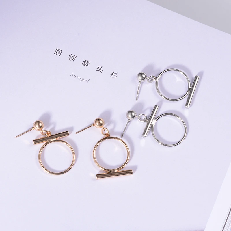 Серьги XZP для женщин и мужчин модные геометрические серьги в Корейском стиле