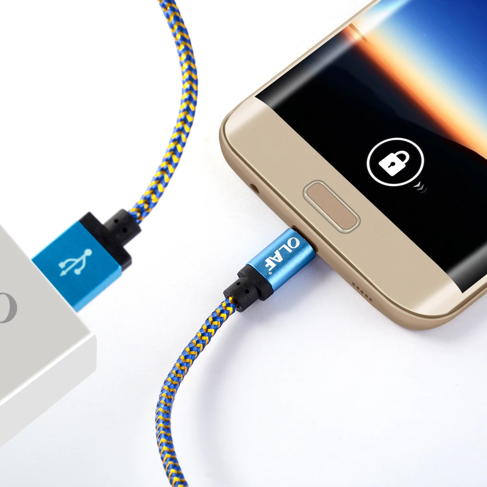 Кабель Micro USB OLAF 1 м 2 3 кабель для быстрой синхронизации данных и зарядки Samsung Huawei