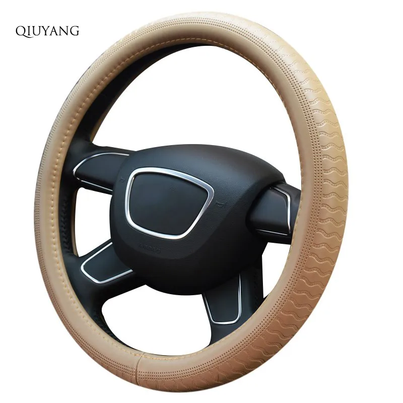 38 см/15 дюймов для C TRIOMPHE руль оплетка 36 см 14 Opel AVEO теплые Q3 Мини Мода кожаный чехол