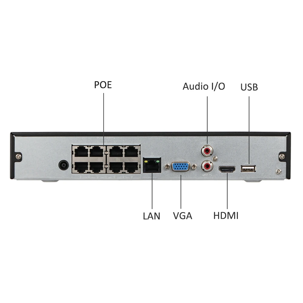 Ahua безопасности камера системы 4MP IP IPC HDW4433C A и 8POE NVR2108HS 8P S2 наблюдения P2P удаленного
