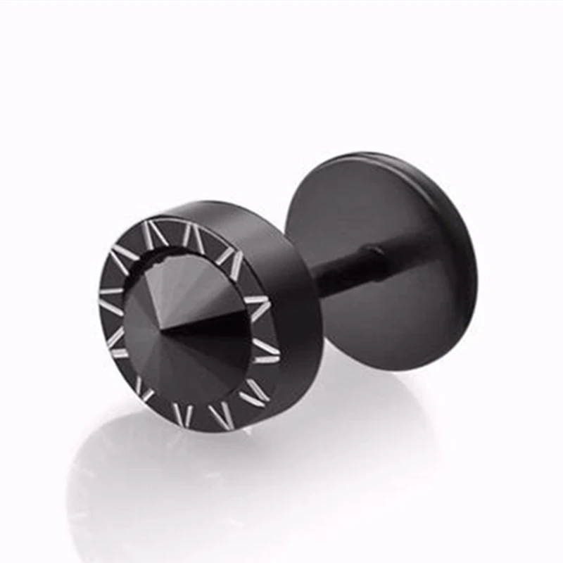 

20PCS/PACK black earrings unisex man woman fashion stud earrings ear piercing jewelry