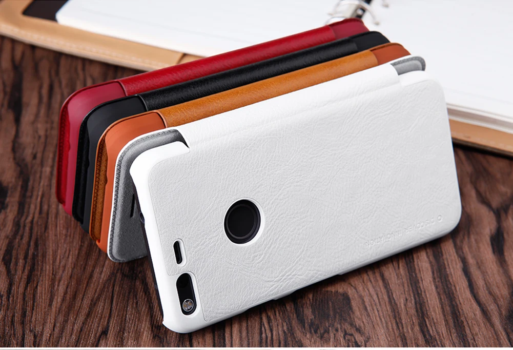 Чехол NILLKIN для Google Pixel xl, высококачественный кожаный чехол, роскошный кожаный смарт-чехол с откидной крышкой, функция сна 5,5''