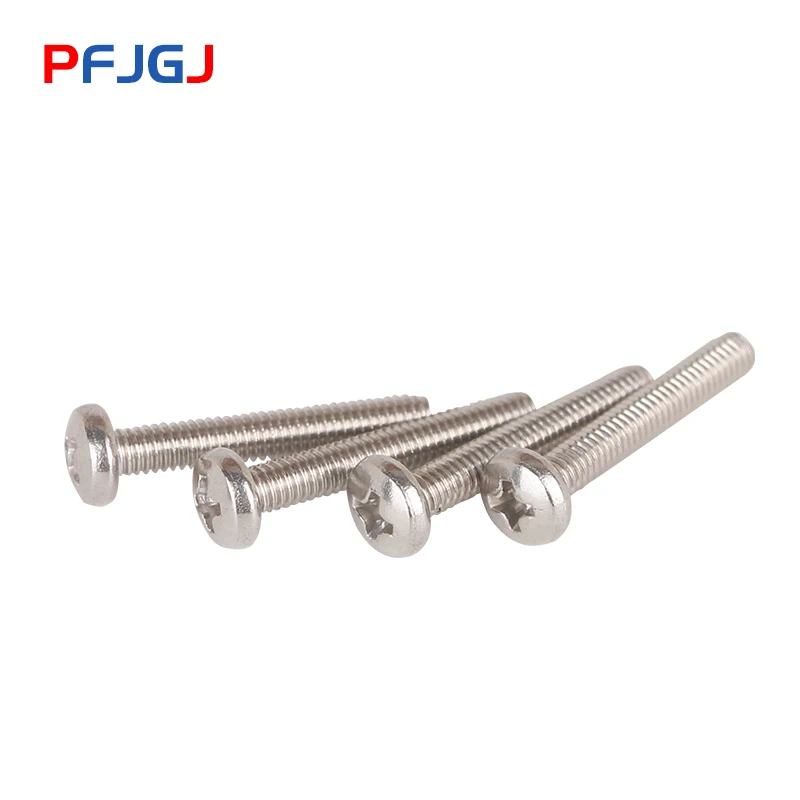 Крепежные винты Peng Fa M2 M2.5 M3 M4 ISO7045 DIN7985 GB818 304 из нержавеющей стали с круглой