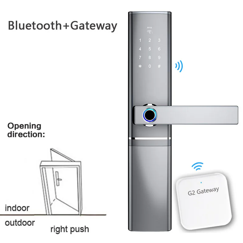 bluetooth gateway Приложение Bluetooth Wifi шлюз дверной замок отпечаток пальца умный замок Пароль IC карты замки противоугонные внутренние электронные замки D8 - Цвет: bluetooth gateway