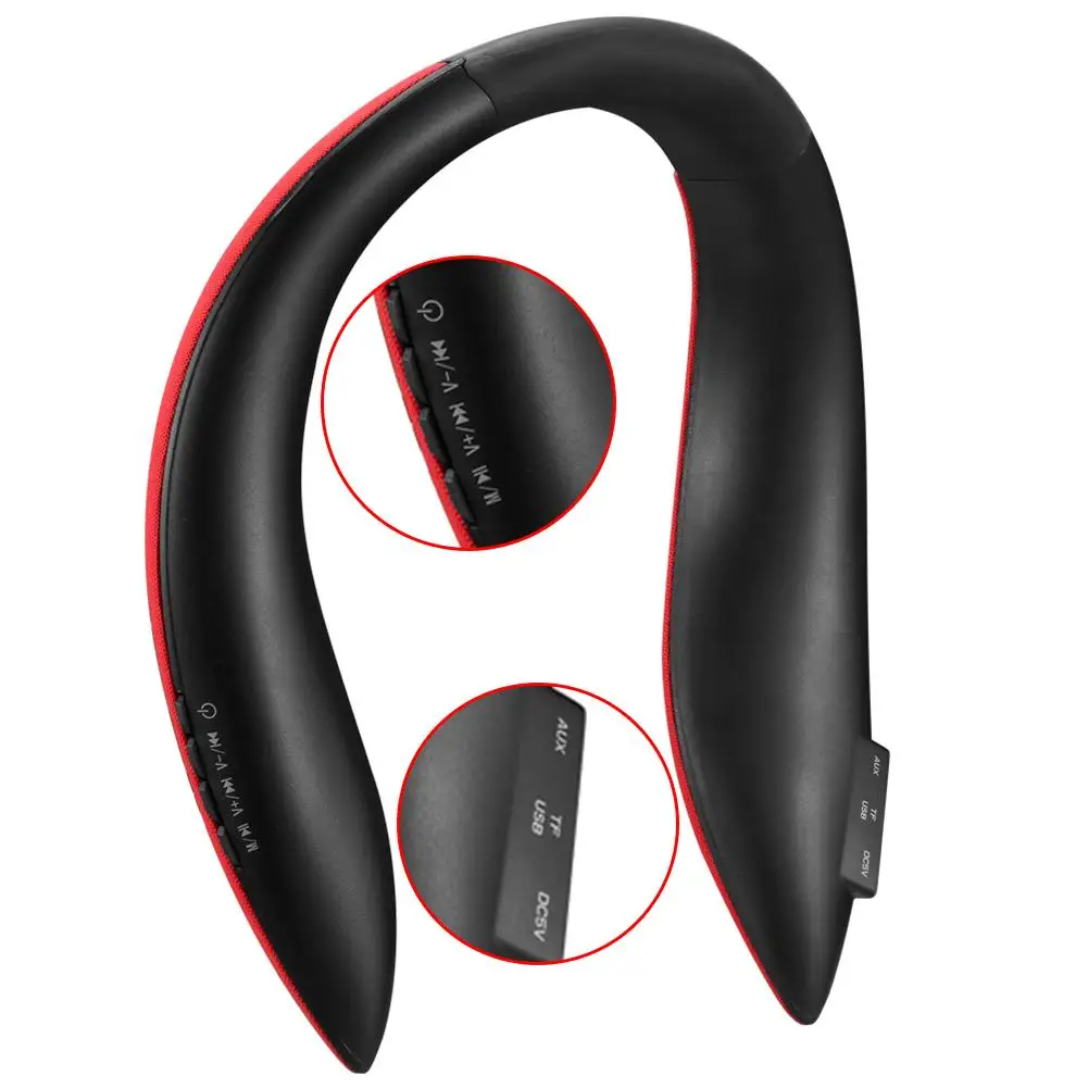 Висячие беспроводные наушники Bluetooth 5,0 многофункциональный спортивный bluetooth-динамик аудио радио Поддержка Micro SD TF карта