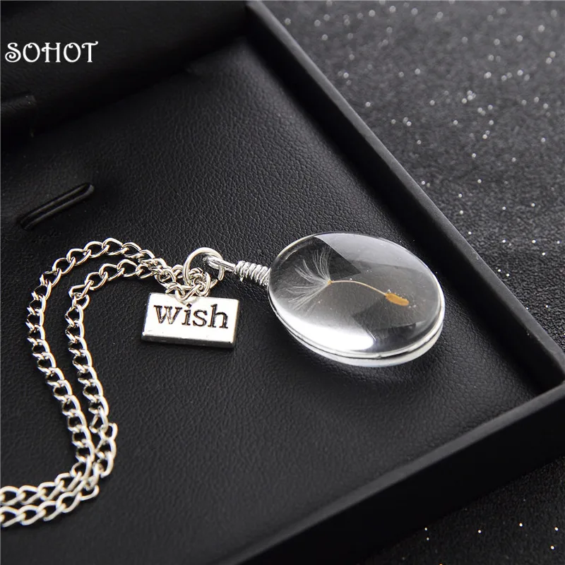 SOHOT новинка бутылка для воды в форме капли настоящий натуральный Одуванчик