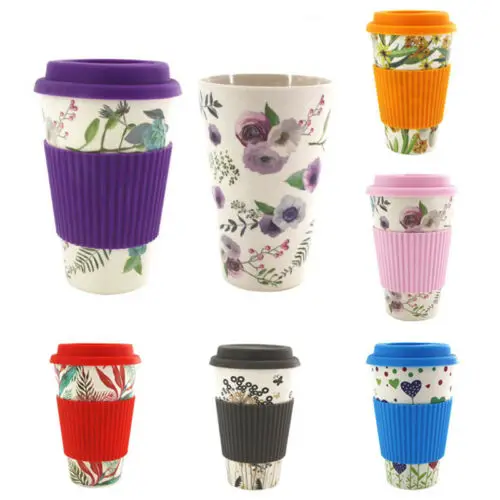 FAROOT New Travel Reusable Bamboo Fibre Coffee Cup Eco Friendly Mugs Drink | Дом и сад
