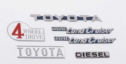 1/10 Tamiya RC8WD TOYOTA Hilux металлический знак Land cruiser автомобильный корпус эмблема