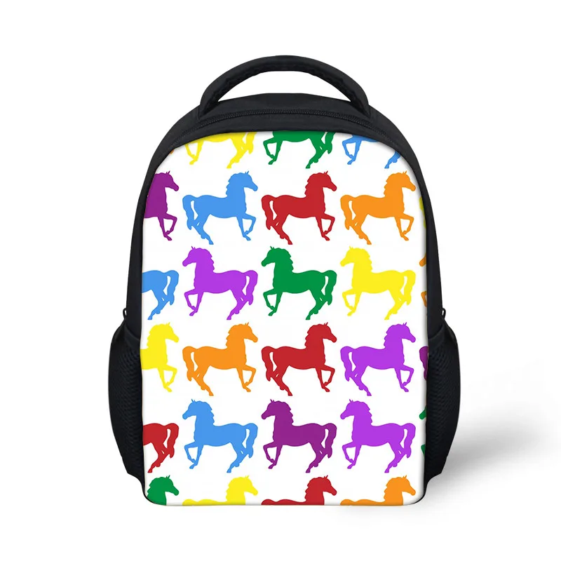 Детский Школьный рюкзак с рисунком животных маленькие ранцы принтом цветных