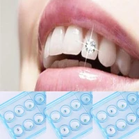 10pcs diamond bur dental material teeth whitening studs denture acrylic teeth crystal ornament oral hygiene tooth decoration