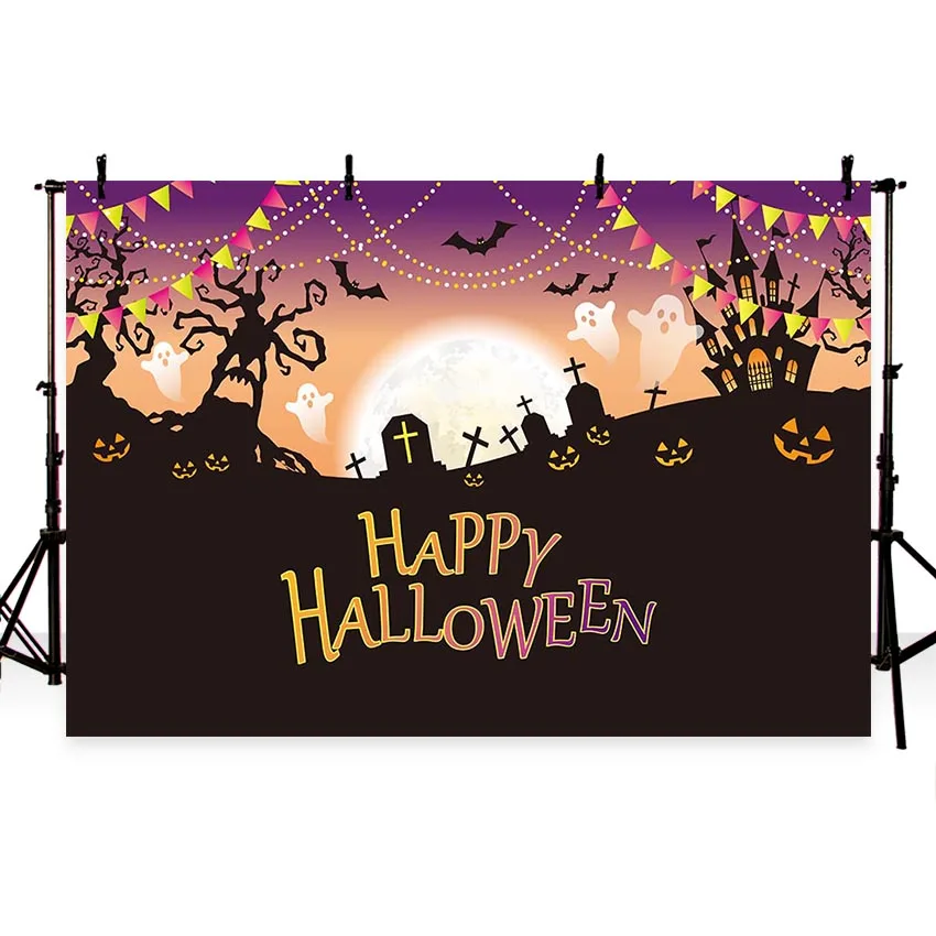 7x5ft и надписью &quotHappy Halloween&quot тематический фон праздничные вечерние фоны для