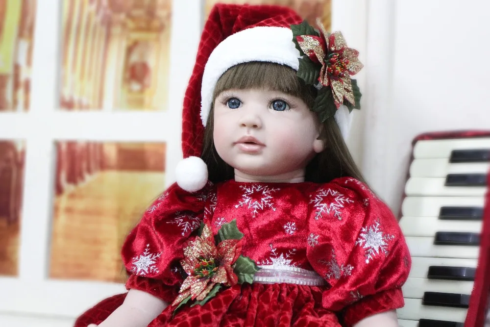 60 см Силиконовая виниловая Кукла Reborn Baby 24 дюйма принцесса малыш живой Bebe