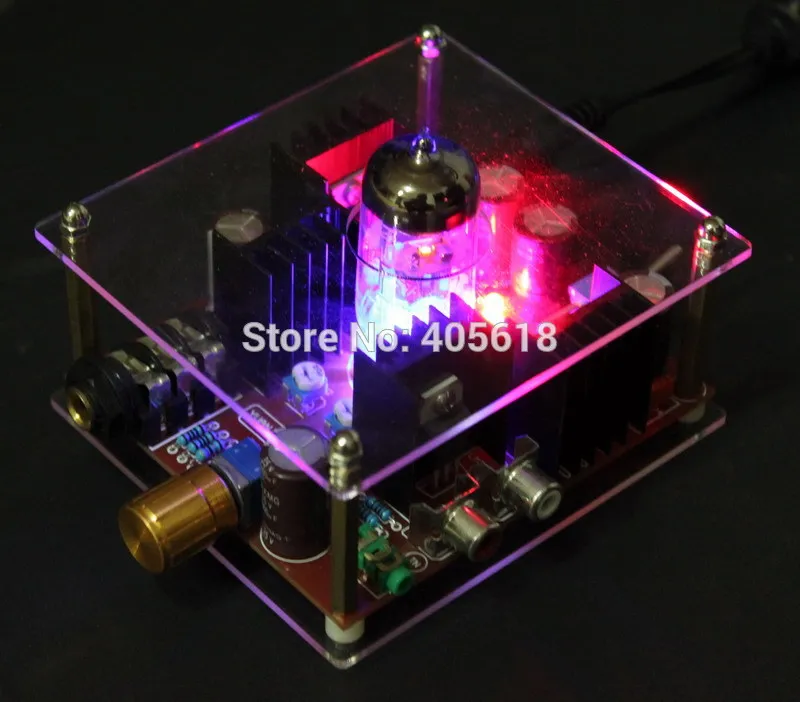 Низкая цена Новый DC24V Hi Fi класс A 6N11 ламповый усилитель для наушников поколение