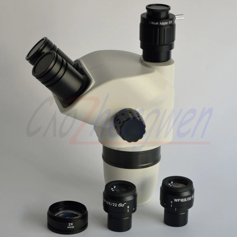 FYSCOPE! 6 7x 90X Zoom Simul Focal Тринокулярный стереомикроскоп корпус со стандартным