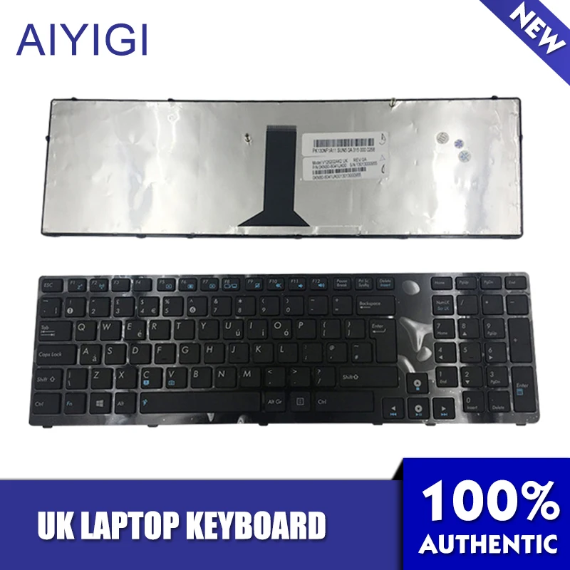 AIYIGI Великобритании Клавиатура для ноутбука Asus K93SV K93 K93SM K95VB K95VJ K95VM X93SM X93SV K95 K93S K95V