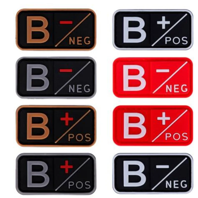 

Yellow Souvenirs Team Sports 3D PVC A+ B+ AB+ O+ Positive A- B- AB- O- Negative Blood Type Patch Military Tactical Rubber Badges