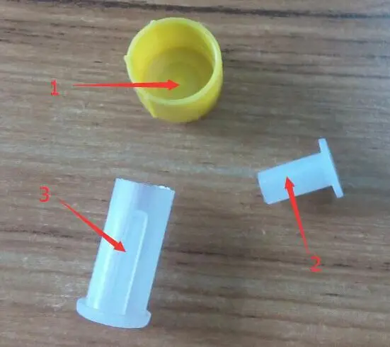 

diesel injector parts and Brand new plastic caps for Delphi injectors, protection caps contain 3 pieces/bag