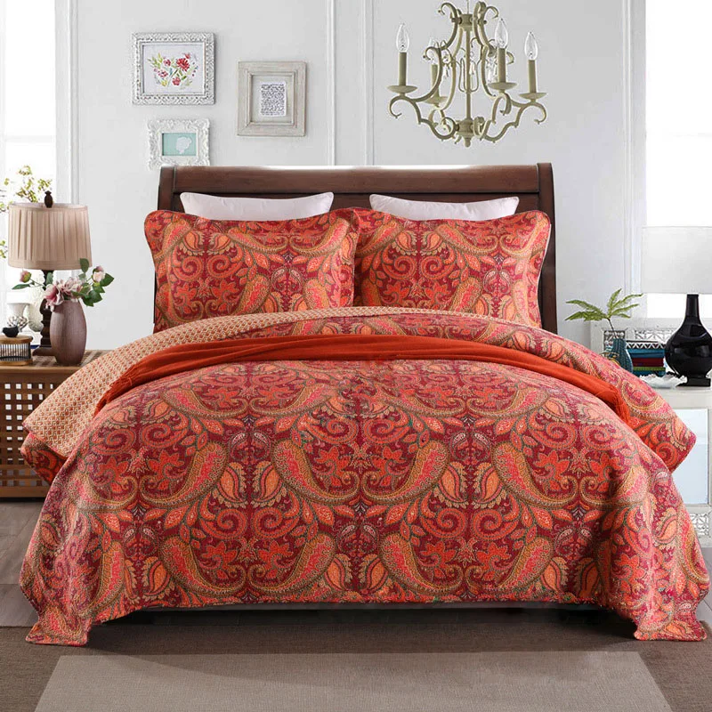 Комплект винтажного искусственного одеяла 3 шт. одеяло покрывало для кровати