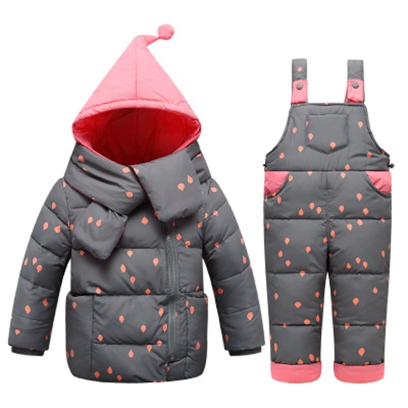 Зимний комплект одежды для маленьких девочек 2020 детские пуховики детский