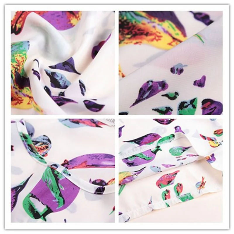 Newest Women Fashion Spring Summer Chiffon Blouse Casual Shirt Tops Loose Retro Print Plus Size M to 2XL | Женская одежда