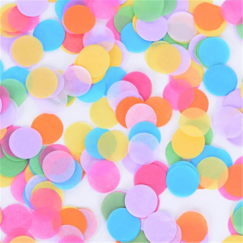 Colorsl1000Pcs Бумага конфетти шарики для свадебного украшения День рождения Kid Baby Shower