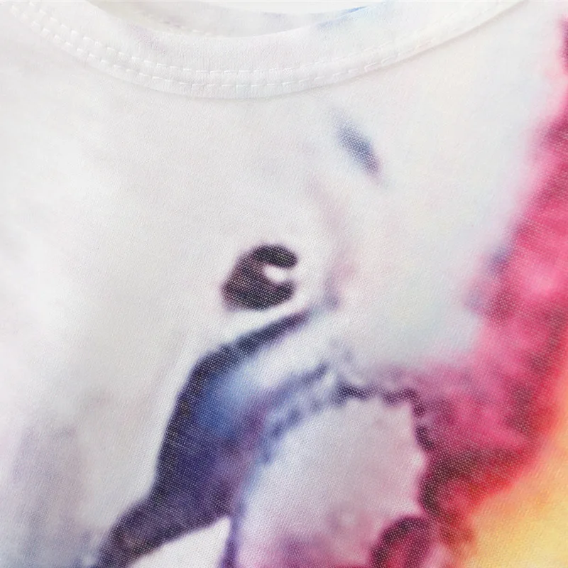 Женская футболка с круглым вырезом и короткими рукавами свободная однотонная