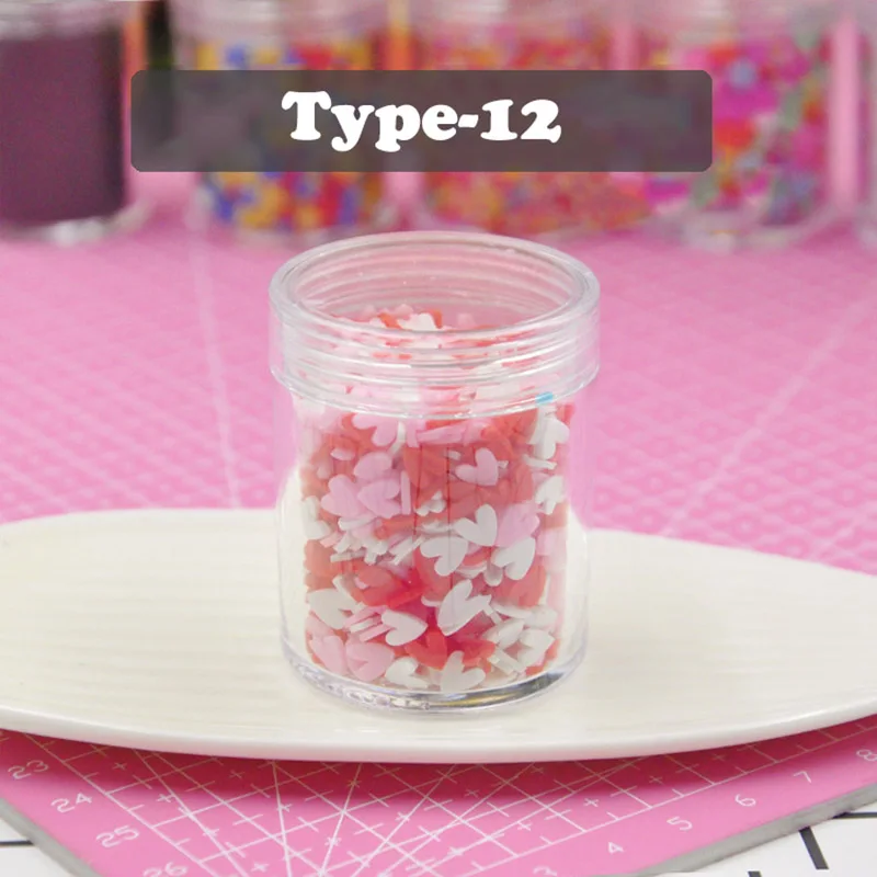 Type 12 TOFOCO 30 г слизь глина спринклеры для наполнителя для слизи DIY Поставки конфеты бутафорский торт десерт грязь украшения игрушки для детей и взрослых - Цвет: Type 12