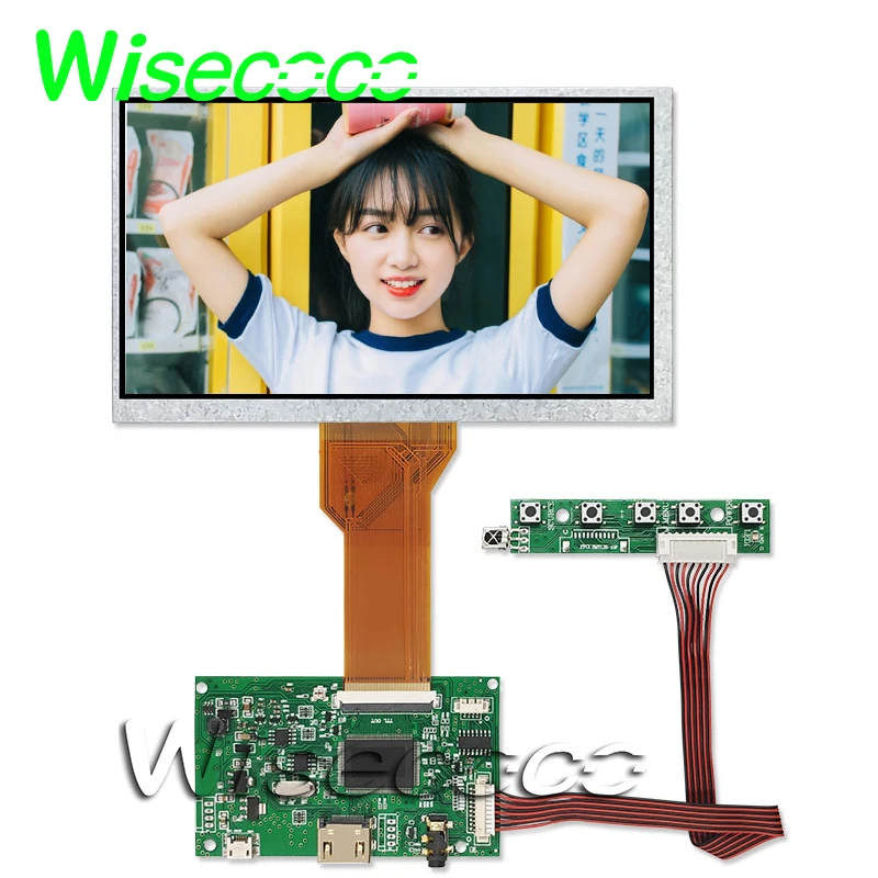

7 Inch 800*480 Tft Lcd Resistive Touch Screen 50pin Driver Board LCD Monitor Module DIY Kit