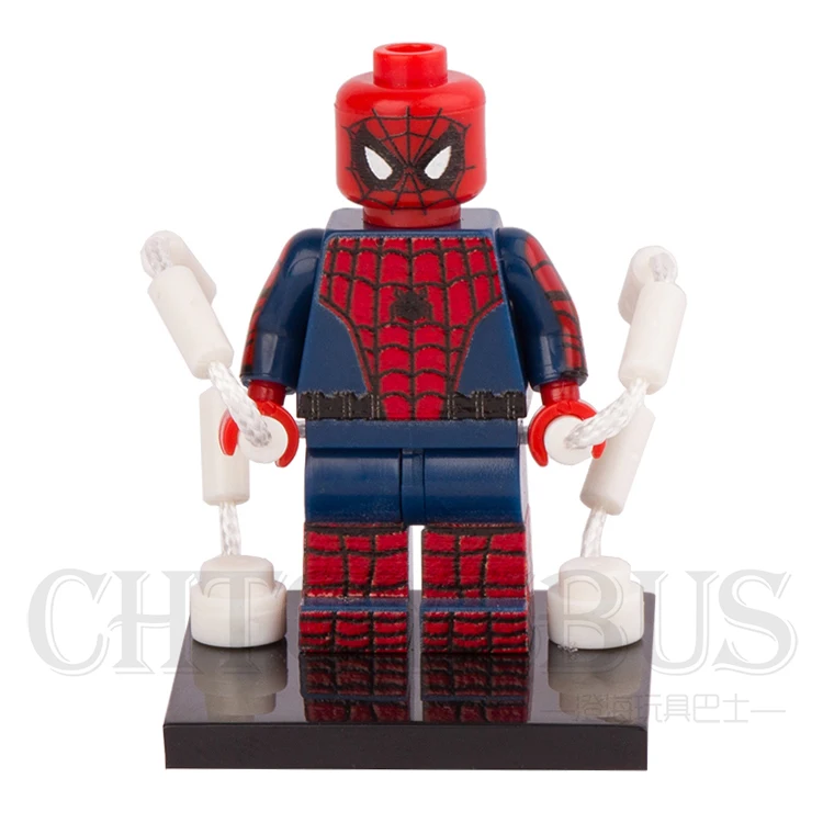 Одиночная продажа Человек паук Питер Паркер мальчик миньфиг Marvel Супер герои