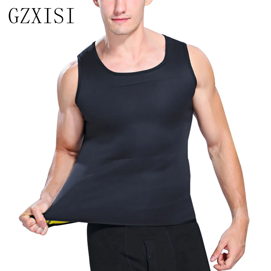 

2019 Man Fitness Slimming Vests Body Shaper Men's Waist Sweat Corsets Weight Loss Neoprene Abdomen Thermo Shaperwear