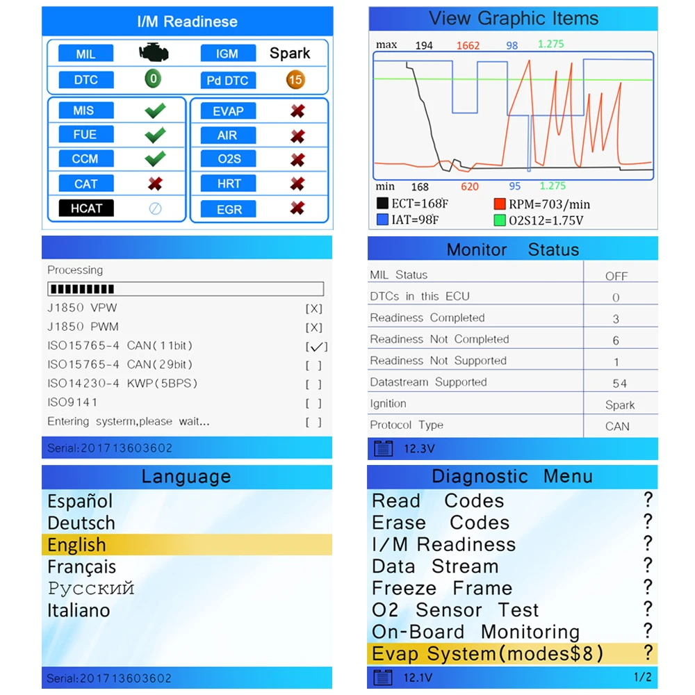 2018 OBD2 автомобилей сканер nexpeak NX501 полный ODB2 поддерживает несколько языков odb 2 Авто