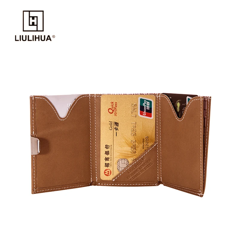 Новый продукт LIULIHUA Роскошный кошелек тройного сложения повседневный держатель