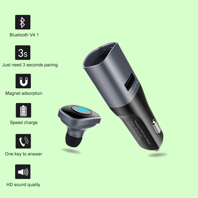 Автомобильный bluetooth-гарнитура FDOMAIN комплект громкой связи с 5 В/2 1 А быстрое