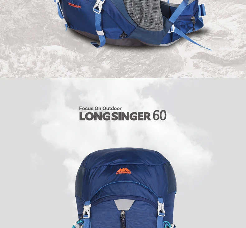 Longsinger Открытый рюкзак профессиональный альпинистский мешок 60л vlsivery большой емкости рюкзак для путешествий