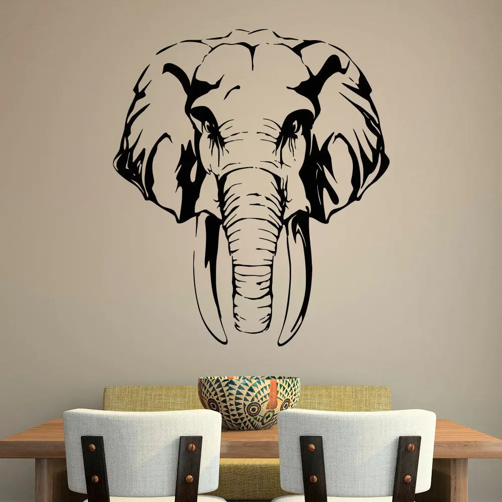Removable Safari Jungle Elephant Wall Decal African Animals Bedroom Home Decor GW-14 | Дом и сад