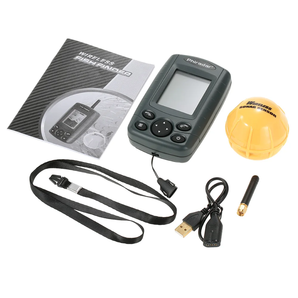 Phiradar портативный рыболокатор открытый беспроводной 125 кГц гидролокатор сенсор