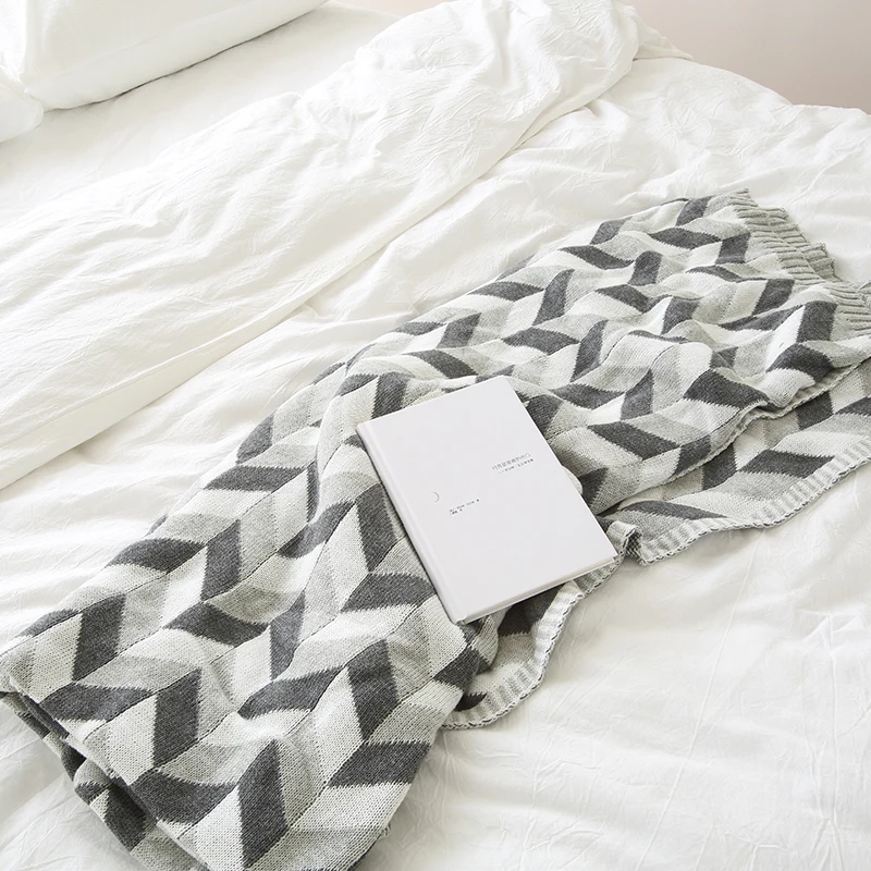 Плед для дивана collalily из 100% хлопка в скандинавском стиле современный плед