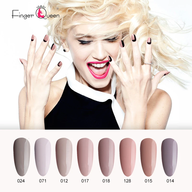 FingerQueen известный светодио дный светодиодный гель 1 шт. 7,5 мл 24 цвета лак Сияющий Блестящий УФ-гель для ногтей Прочный клей высокое качество ногтей A