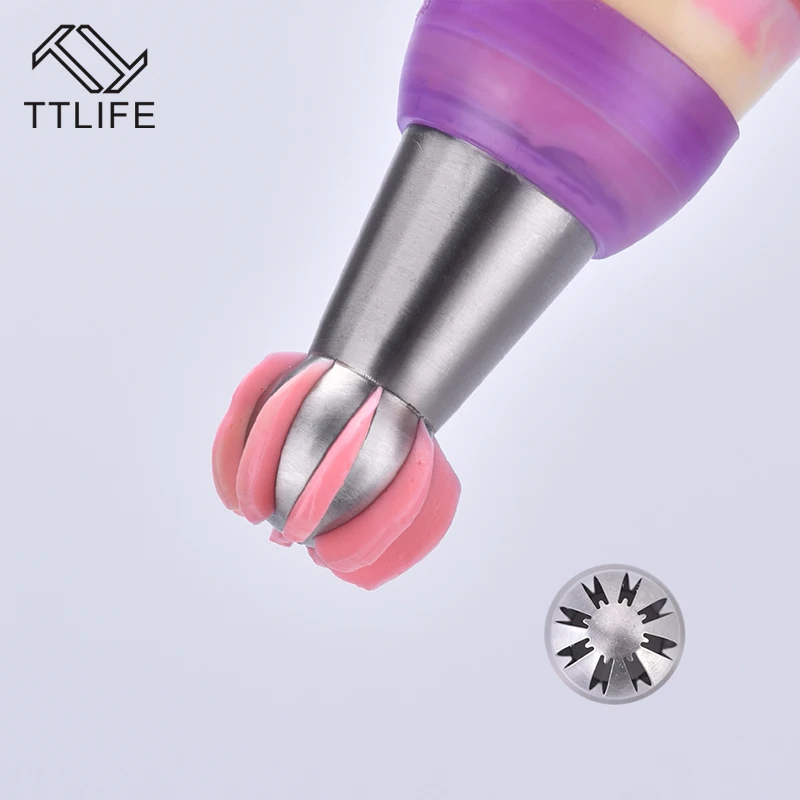 TTLIFE Нержавеющая сталь русский Бал сопла цветок Помадка Обледенение Трубопроводы Совет крем факел торты украшение крем рот формы для выпечки